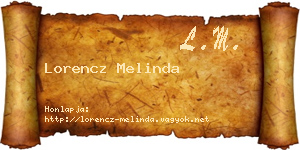 Lorencz Melinda névjegykártya